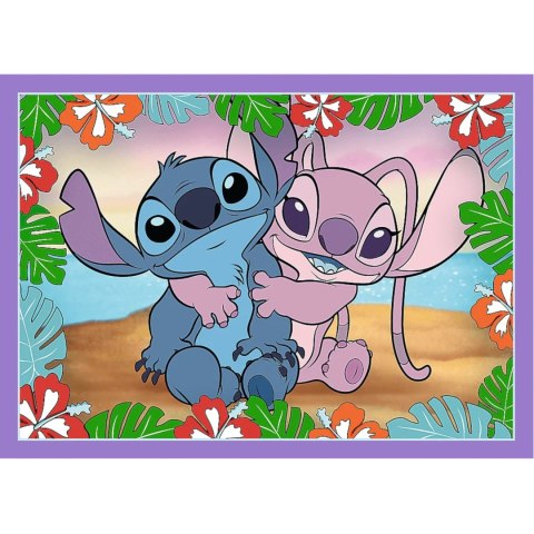 PUZZLE 4W1 LILO & STITCH SZALONY DZIEŃ TREFL 34633 PUZZLE 4W1 LILO & STITCH SZALONY DZIEŃ TREFL 34633