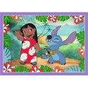 PUZZLE 4W1 LILO & STITCH SZALONY DZIEŃ TREFL 34633