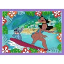 PUZZLE 4W1 LILO & STITCH SZALONY DZIEŃ TREFL 34633