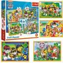 PUZZLE 4W1 PSI PATROL WAKACYJNY 4+ TREFL 34395