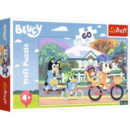 PUZZLE BLUEY TREFL 60 EL. WESOŁY BLUEY 17384