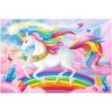 PUZZLE JEDNOROŻEC 100 EL. W KRYSZTAŁOWYM ŚWIECIE JEDNOROŻCÓW TREFL 16364