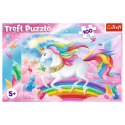 PUZZLE JEDNOROŻEC 100 EL. W KRYSZTAŁOWYM ŚWIECIE JEDNOROŻCÓW TREFL 16364
