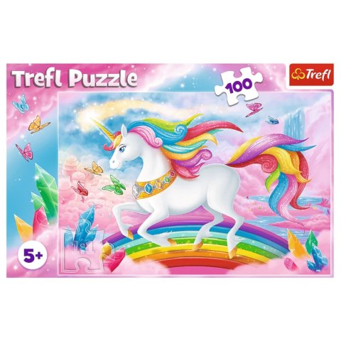 PUZZLE JEDNOROŻEC 100 EL. W KRYSZTAŁOWYM ŚWIECIE JEDNOROŻCÓW TREFL 16364 PUZZLE JEDNOROŻEC 100 EL. W KRYSZTAŁOWYM ŚWIECIE JEDNOROŻCÓW TREFL 16364