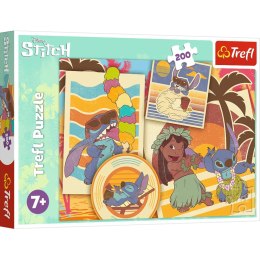 PUZZLE LILO & STITCH 200 EL. MUZYCZNY ŚWIAT LILO & STITCH TREFL 13304