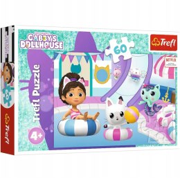 PUZZLE TREFL KOCI DOMEK GABI 60 EL. GABI NA BASENIE 17393