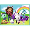 PUZZLE TREFL KOCI DOMEK GABI PUZZLE 10W1 329 EL. W ŚWIECIE GABI 96003
