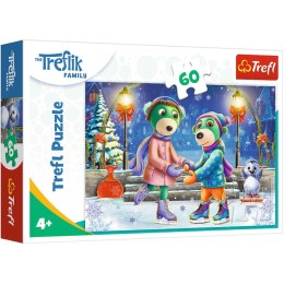 PUZZLE TREFL RODZINA TREFLIKÓW 60 EL. ZIMA U TREFLIKÓW 17383