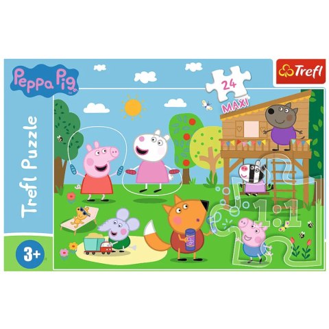 PUZZLE TREFL ŚWINKA PEPPA 24 EL. 24 MAXI ZABAWY NA POLANIE 14342 PUZZLE TREFL ŚWINKA PEPPA 24 EL. 24 MAXI ZABAWY NA POLANIE 14342