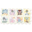 PUZZLE PIANKOWE UKŁADANKA PUZZLOPIANKA BOBASKI I MIŚ BABY 0+ 61615