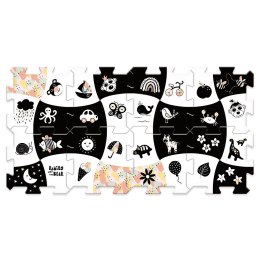 PUZZLE PIANKOWE UKŁADANKA PUZZLOPIANKA BOBASKI I MIŚ KONTRASTOWE BABY 61616
