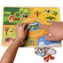 UKŁADANKA TABLICA PUZZLE MAGNETYCZNE ZWIERZĘTA MTF-C02
