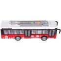 DUŻY CZERWONY TROLEJBUS MIEJSKI OTWIERANE DRZWI DŹWIĘKI ŚWIATŁA WY911A