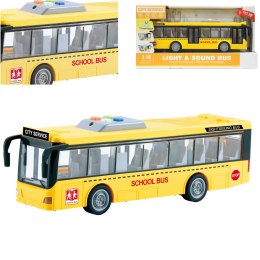 DUŻY SZKOLNY AUTOBUS OTWIERANE DRZWI DŹWIĘKI ŚWIATŁA 1:16 3+ WY910A