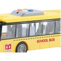 DUŻY SZKOLNY AUTOBUS OTWIERANE DRZWI DŹWIĘKI ŚWIATŁA 1:16 3+ WY910A