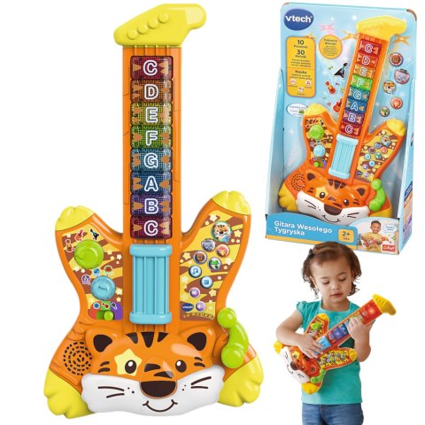 GITARA WESOŁEGO TYGRYSKA INTERAKTYWNA MELODIE PIOSENKI VTECH TREFL 61955 GITARA WESOŁEGO TYGRYSKA INTERAKTYWNA MELODIE PIOSENKI VTECH TREFL 61955