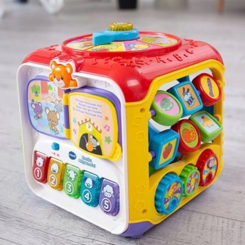 KOSTKA AKTYWNOŚCI INTERAKTYWNA EDUKACYJNA 9M+ VTECH TREFL MELODIE 60677 KOSTKA AKTYWNOŚCI INTERAKTYWNA EDUKACYJNA 9M+ VTECH TREFL MELODIE 60677