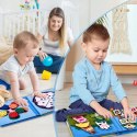 KSIĄŻECZKA FILCOWA ODCZEPIANE ELEMENTY TABLICA 3D DOMEK FARMA JP-1001