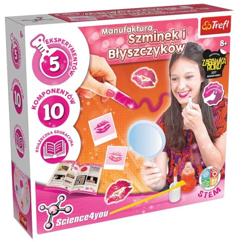 MANUFAKTURA SZMINEK I BŁYSZCZYKÓW EKSPERYMENTY 8+ TREFL SCIENCE4YOU 61118 MANUFAKTURA SZMINEK I BŁYSZCZYKÓW EKSPERYMENTY 8+ TREFL SCIENCE4YOU 61118