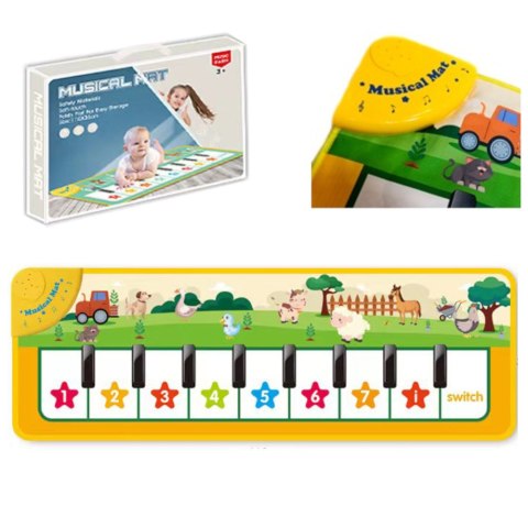 MATA MUZYCZNA INTERAKTYWNA DLA MALUSZKA ZWIERZĄTKA LY898-1B MATA MUZYCZNA INTERAKTYWNA DLA MALUSZKA ZWIERZĄTKA LY898-1B