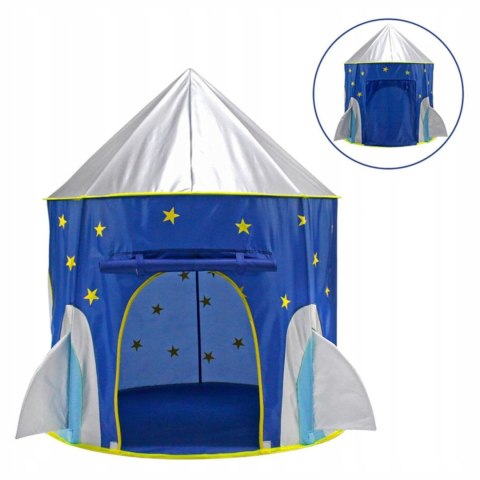 NIEBIESKI NAMIOT RAKIETA Z PODŁOGĄ 135 CM 600-42 NIEBIESKI NAMIOT RAKIETA Z PODŁOGĄ 135 CM 600-42