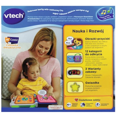 PIERWSZY SŁOWNIK PRZEDSZKOLAKA POLSKO -ANGIELSKI KSIĄŻKA VTECH TREFL 61090 PIERWSZY SŁOWNIK PRZEDSZKOLAKA POLSKO -ANGIELSKI KSIĄŻKA VTECH TREFL 61090