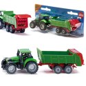 SIKU FARMER TRAKTOR Z ROZRZUTNIKIEM OBORNIKA PRZYCZEPĄ METAL MODEL S1673