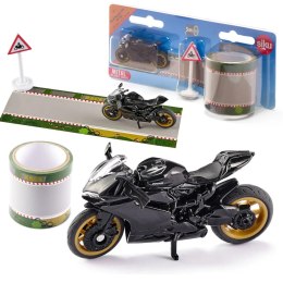 SIKU MOTOR DUCATI PANIGALE 1299 Z TAŚMĄ JEZDNIA MODEL METAL S1601