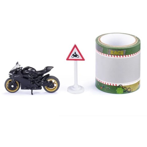 SIKU MOTOR DUCATI PANIGALE 1299 Z TAŚMĄ JEZDNIA MODEL METAL S1601 SIKU MOTOR DUCATI PANIGALE 1299 Z TAŚMĄ JEZDNIA MODEL METAL S1601