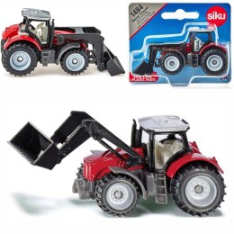 SIKU TRAKTOR MASSEY FERGUSON Z PRZEDNIĄ ŁADOWARKĄ METAL MODEL S1484
