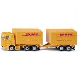 SIKU CIĘŻARÓWKA PRZYCZEPĄ DHL KURIER MODEL METAL SKALA S1694