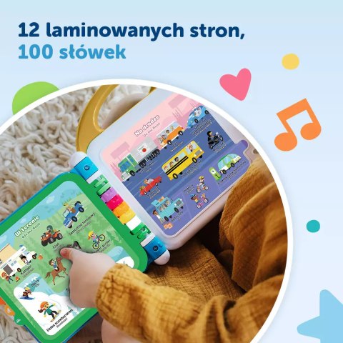 WIELKI SŁOWNIK POJAZDÓW Z RODZINĄ TREFLIKÓW POLSKO - ANGIELSKI 61799 VRTECH WIELKI SŁOWNIK POJAZDÓW Z RODZINĄ TREFLIKÓW POLSKO - ANGIELSKI 61799 VRTECH