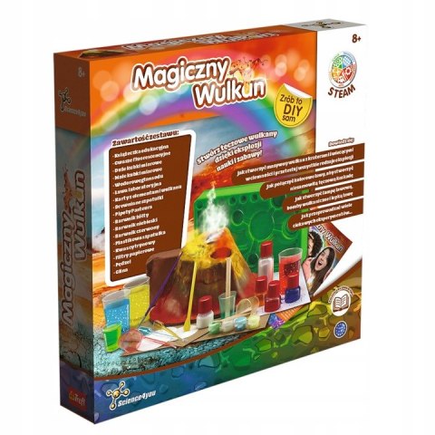 ZESTAW DOŚWIADCZALNY MAGICZNY WULKAN DIY 8+ TREFL SCIENCE4YOU 61966 ZESTAW DOŚWIADCZALNY MAGICZNY WULKAN DIY 8+ TREFL SCIENCE4YOU 61966