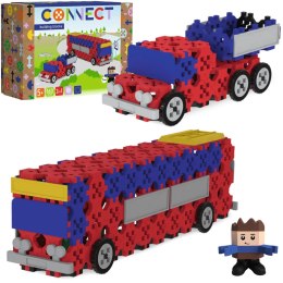 ZESTAW KLOCKÓW CONNECT - 2W1: AUTOBUS/ AUTO Z NACZEPĄ TREFL 61973