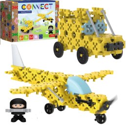 ZESTAW KLOCKÓW CONNECT - 2W1: AWIONETKA / JEEP TREFL 61969