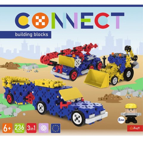 ZESTAW KLOCKÓW CONNECT 3W1: POJAZDY BUDOWLANE / SUV Z PRZYCZEPĄ TREFL 61979 ZESTAW KLOCKÓW CONNECT 3W1: POJAZDY BUDOWLANE / SUV Z PRZYCZEPĄ TREFL 61979