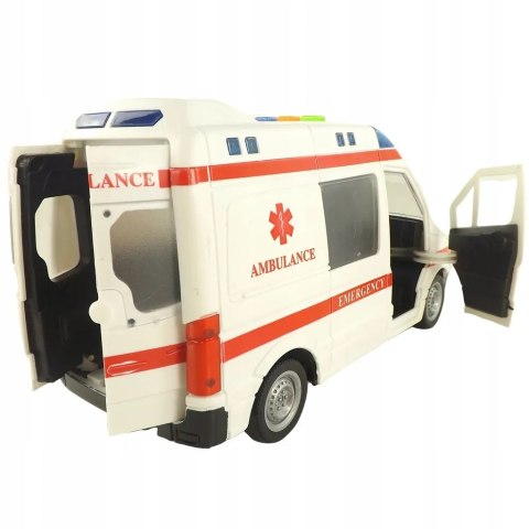 AUTO AMBULANS KARETKA OTWIERANE DRZWI 1:16 WY590A AUTO AMBULANS KARETKA OTWIERANE DRZWI 1:16 WY590A
