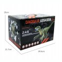 DINOZAUR VELOCIRAPTOR ZDALNIE STEROWANY PILOT PORT USB DŹWIĘKI QX020