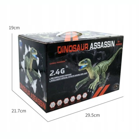 DINOZAUR VELOCIRAPTOR ZDALNIE STEROWANY PILOT PORT USB DŹWIĘKI QX020 DINOZAUR VELOCIRAPTOR ZDALNIE STEROWANY PILOT PORT USB DŹWIĘKI QX020