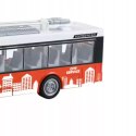 DUŻY CZERWONY TROLEJBUS MIEJSKI OTWIERANE DRZWI DŹWIĘKI ŚWIATŁA WY911A