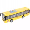DUŻY SZKOLNY AUTOBUS OTWIERANE DRZWI DŹWIĘKI ŚWIATŁA 1:16 3+ WY910A