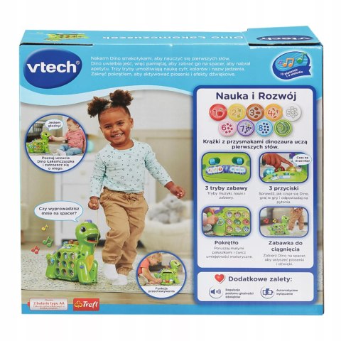 INTERAKTYWNY DINOZAUR DINO ŁAKOMCZUSZEK 2+ VTECH TREFL 61956 INTERAKTYWNY DINOZAUR DINO ŁAKOMCZUSZEK 2+ VTECH TREFL 61956
