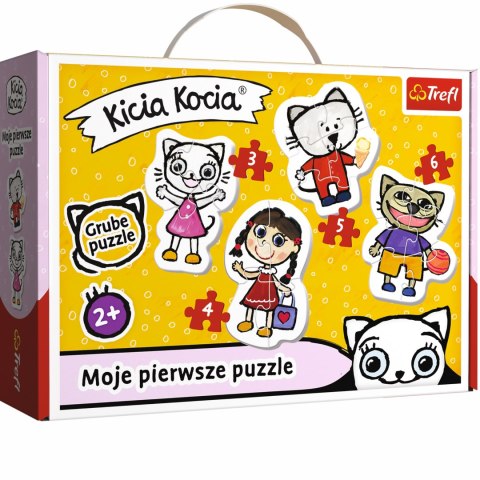 MOJE PIERWSZE PUZZLE KICIA KOCIA TREFL BABY 2+ 36088 MOJE PIERWSZE PUZZLE KICIA KOCIA TREFL BABY 2+ 36088