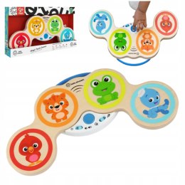 MAGICZNE DOTYKOWE BĘBENKI PERKUSJA 6M+ BABY EINSTEIN HAPE TREFL 800803
