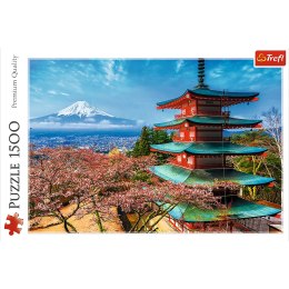 PUZZLE KRAJOBRAZ GÓRA FUDŻI JAPONIA 1500 ELEMENTÓW TREFL 26132