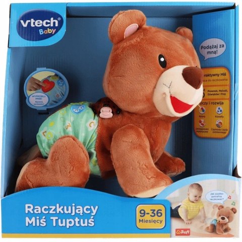 RACZKUJĄCY MIŚ TUPTUŚ INTERAKTYWNY ZABAWKA MASKOTKA PLUSZAK 9M+ VTECH 60824 RACZKUJĄCY MIŚ TUPTUŚ INTERAKTYWNY ZABAWKA MASKOTKA PLUSZAK 9M+ VTECH 60824