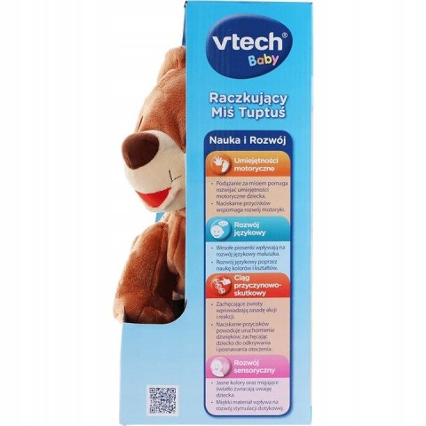 RACZKUJĄCY MIŚ TUPTUŚ INTERAKTYWNY ZABAWKA MASKOTKA PLUSZAK 9M+ VTECH 60824 RACZKUJĄCY MIŚ TUPTUŚ INTERAKTYWNY ZABAWKA MASKOTKA PLUSZAK 9M+ VTECH 60824