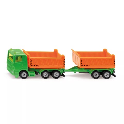 Siku ciężarówka wywrotka z przyczepą model metal skala 1:87 S1685 Siku ciężarówka wywrotka z przyczepą model metal skala 1:87 S1685