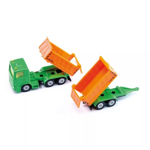 Siku ciężarówka wywrotka z przyczepą model metal skala 1:87 S1685 Siku ciężarówka wywrotka z przyczepą model metal skala 1:87 S1685