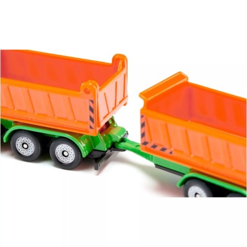 Siku ciężarówka wywrotka z przyczepą model metal skala 1:87 S1685 Siku ciężarówka wywrotka z przyczepą model metal skala 1:87 S1685